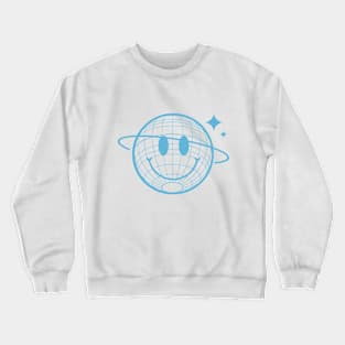 Smiley Emoji Planet Crewneck Sweatshirt